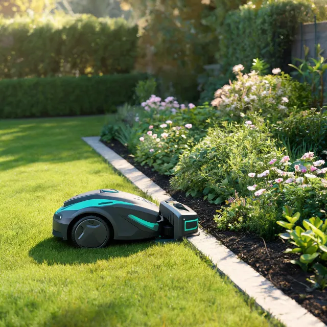 Robotic mower returning to charging dock